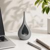 Yousheng Compact Size Candlestick, Vertical Grain Texture Candle Holder, Water Drop Shape 3D Printed Candlestick for Living Room Dining Table