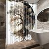 1pc Nature Tree of Life Shower Curtain 70.8x70.8 Inches Bathroom Decor with 12 Hooks