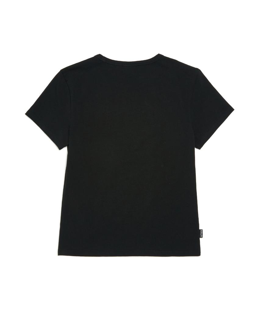 MARK GONZALES Women'S Basic Small Logo Short Sleeve T-Shirt - Black