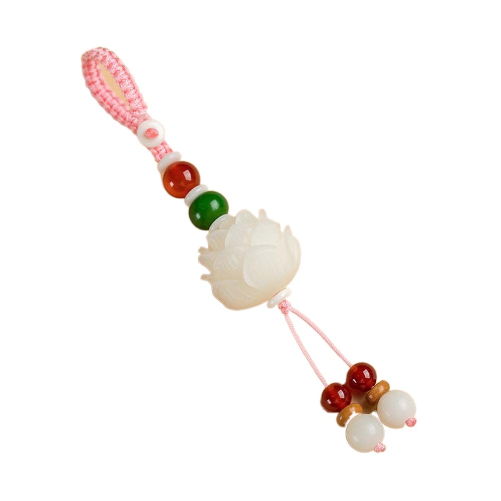 Hang Rope Anti-Lost Phone Strap Mobile Phone Lanyard Car Key Pendant Bodhi Lotus Keychain Key Chain