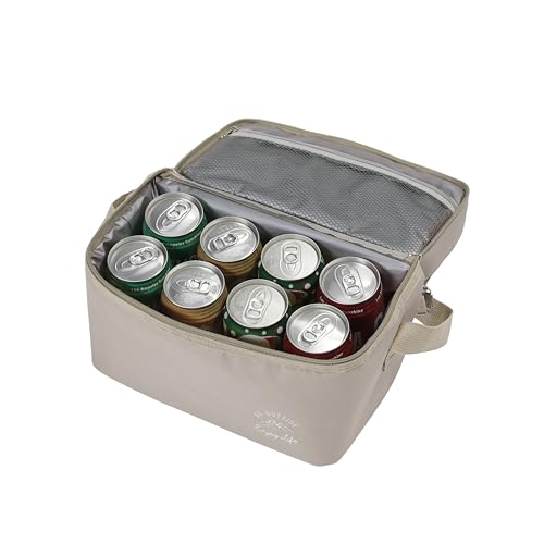 Captain Stag (CAPTAIN STAG) Cooler Bag, Foldable and Sturdy, Double-Size Cooler Bag, 1.5L (Top) / 5.5L (Bottom), Khaki, Monte (UE-646)