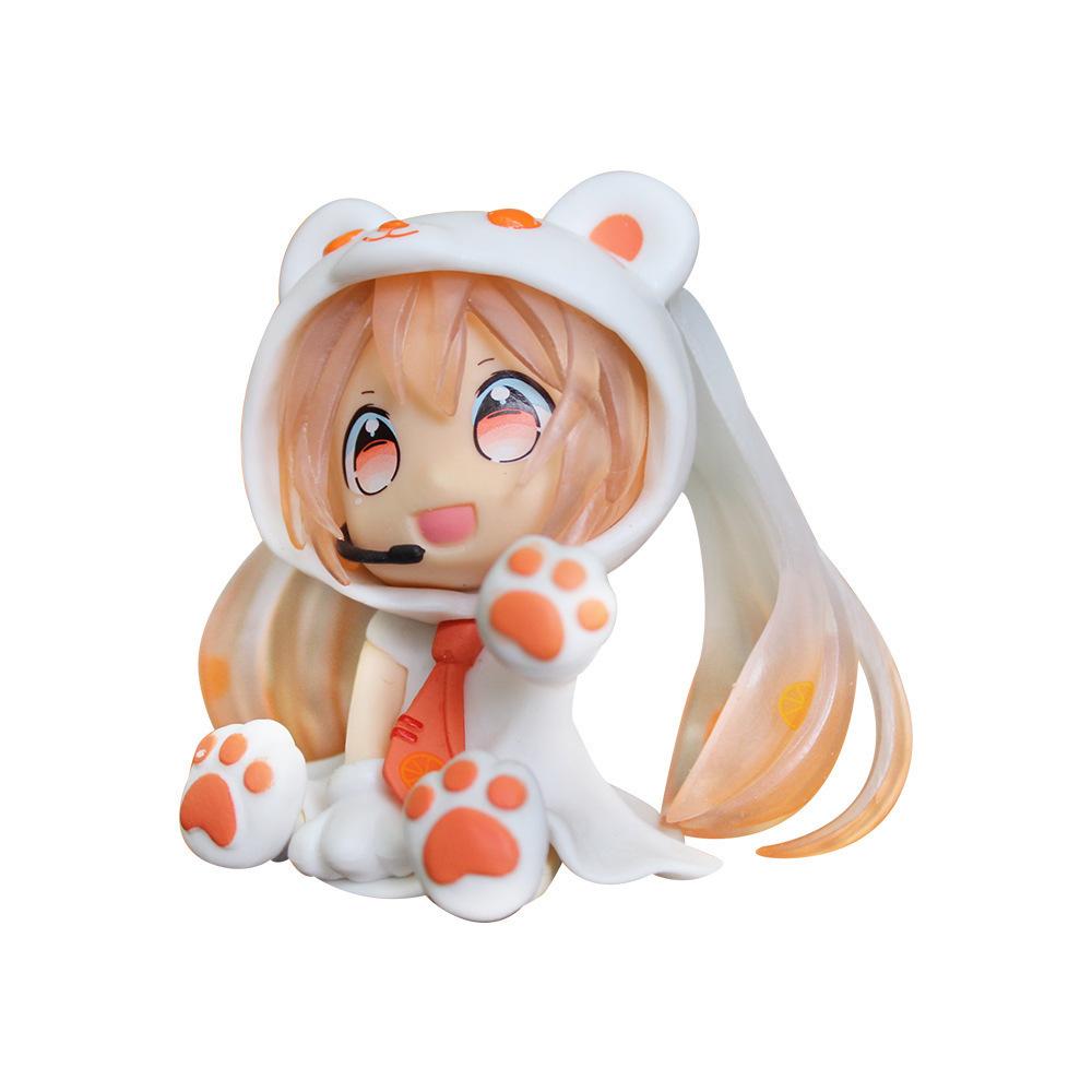 7CM Anime Hatsune Miku Fashion Model Sitting Bear Dressed Up Cute Model Plaything Gift Collection Action Figure PVC No box
