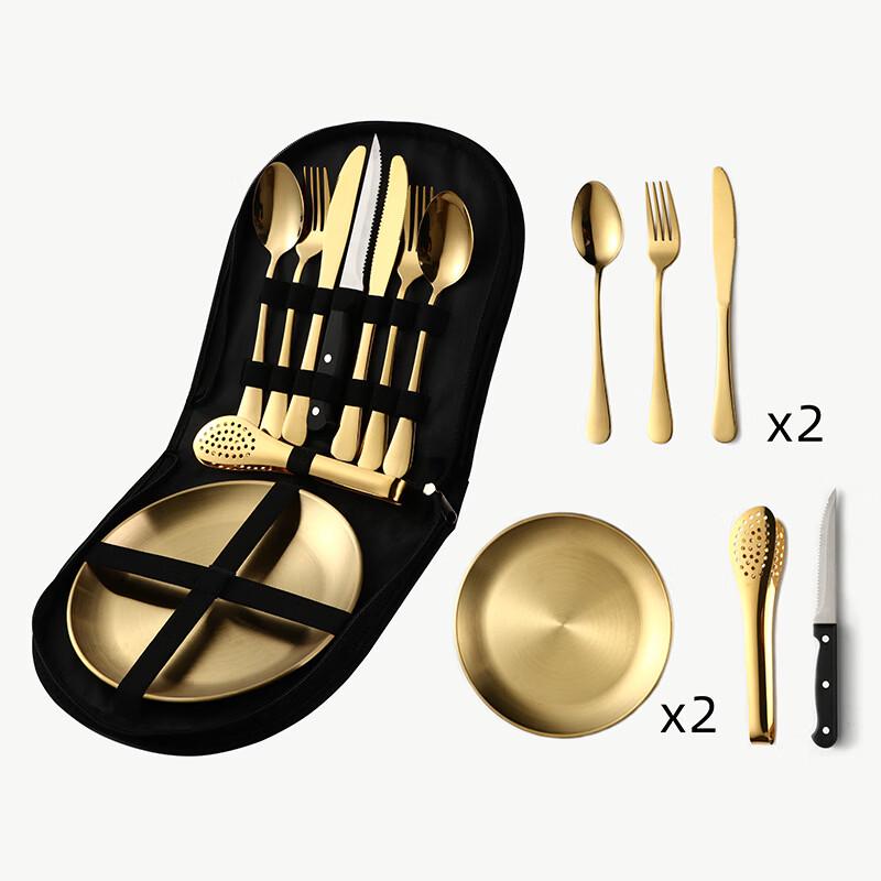 Yicang Premium Outdoor Portable Stainless Steel Cutlery Set