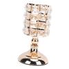 Tea Light Candlestick Holder Shimmering Rhinestone Gold Metal Candle Holder for Dining Table Centerpiece Wedding Candle
