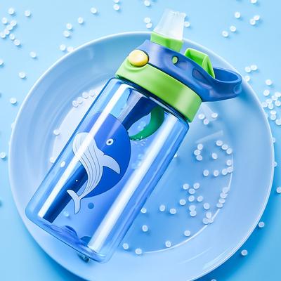 Children's Drinking Straw Cup Special Anti-falling Water Bottle For School In Summer Portable Water Plastic Cups