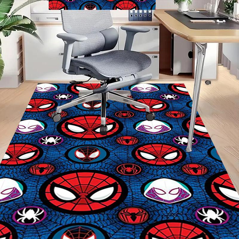 Spiderman Faces Carpet For Playroom Bedroom Living Room Sofa Home Decorkids Game Area Rug Nonslip Floor Mat