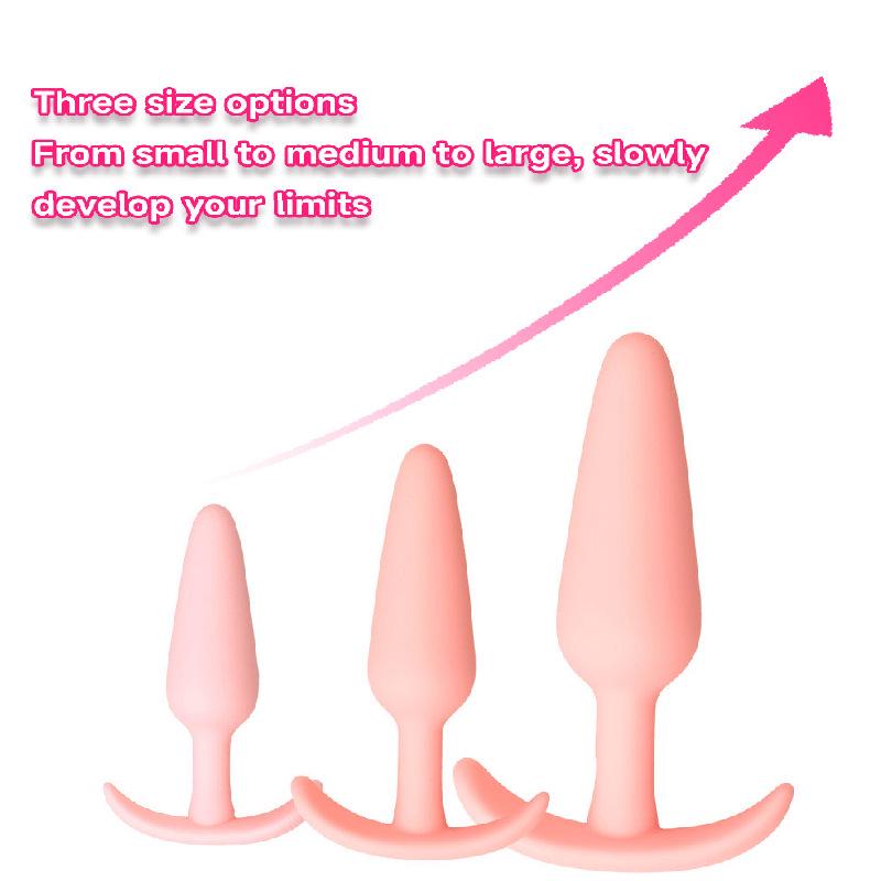 Silicone Wearable Anal Beads Plug for Women