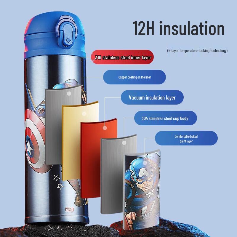 Borraccia Termica Disney Frozen per Bambini in Acciaio Inossidabile 316