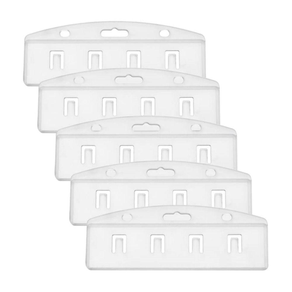 

Прозрачный держатель для пластикового бейджа с половинной картой, держатель для удостоверения личности для офиса