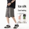 Men's Drawstring Elastic Waist Straight Leg Casual Shorts