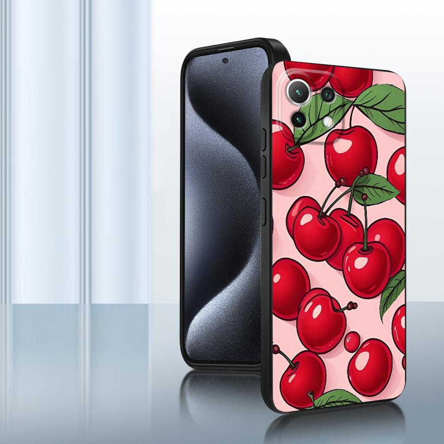Cartoon Cherry Funda Phone Cover Case for Xiaomi Mi 12T Pro 12 14 13 Lite 12X 11 10T 11T 15 Pro