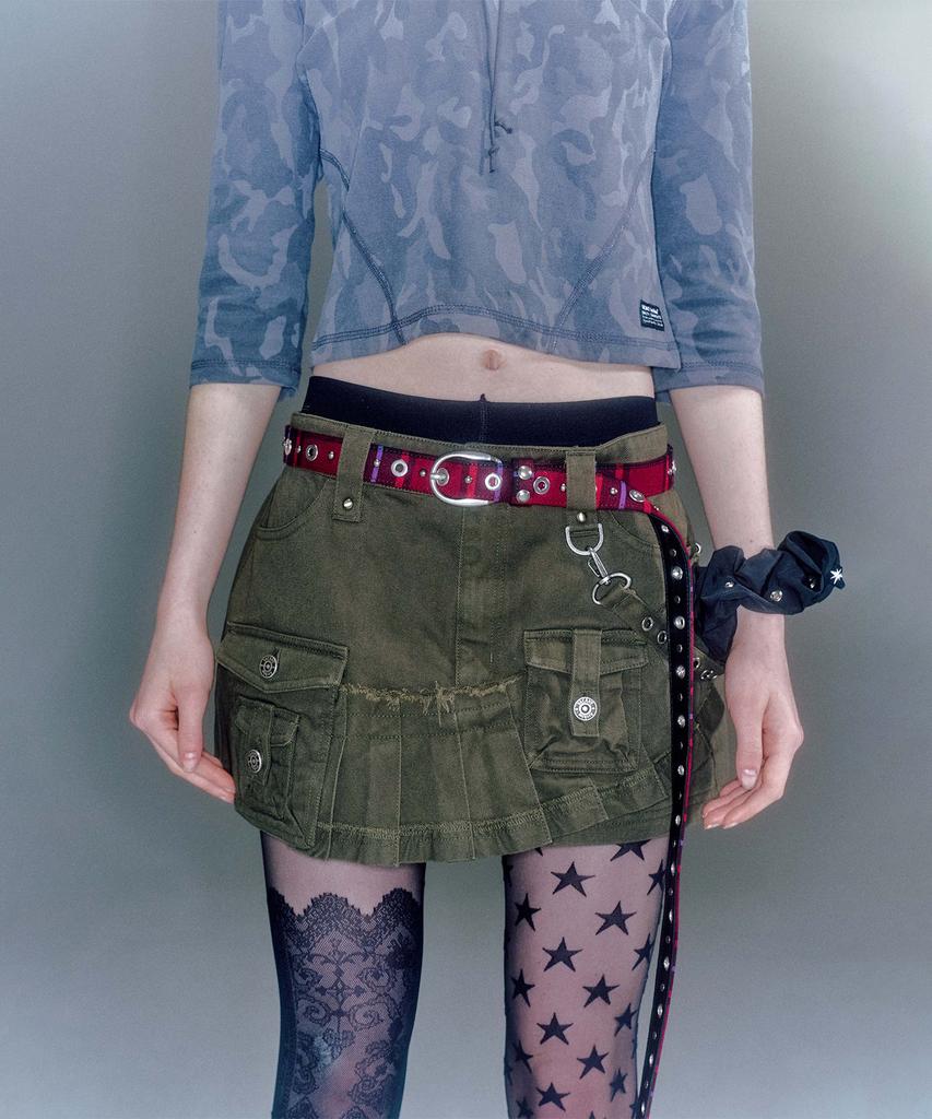 Beikeonteuakaibeu Kathy Cargo Mini Skirt (2Color)