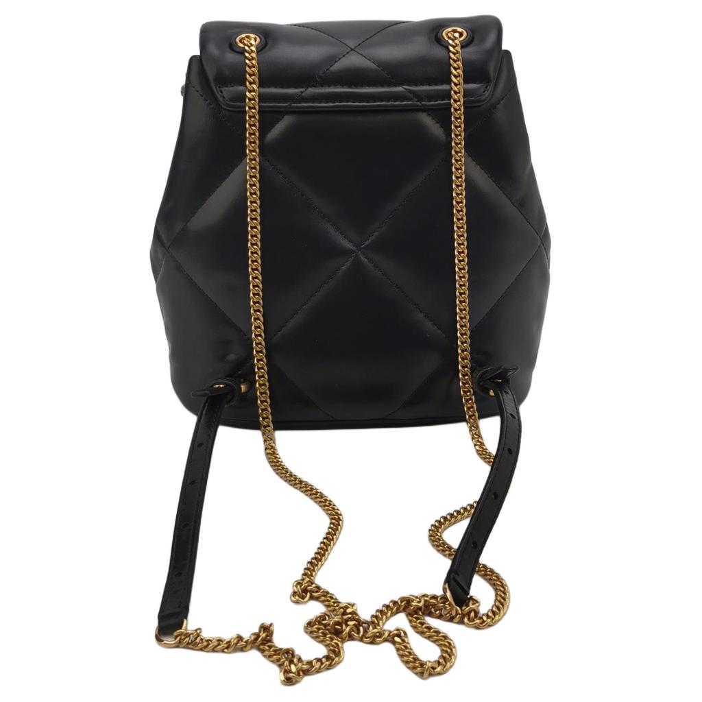 Tory Burch Kira Classic Logo Leather Mini Backpack Women Backpacks Black 170485-001