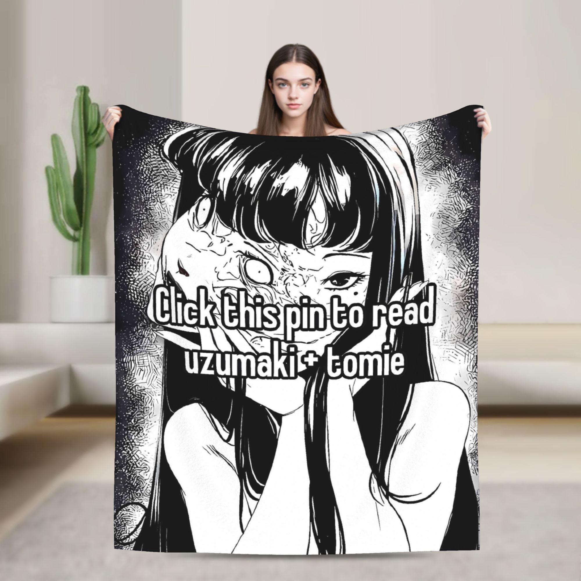 

Tomie Junji Ito Blanket Soft Fashion Plush Throw Blanket For Couch Chair Sofa Bed Travel Flannel Bedspread Bed Cover 30x40in