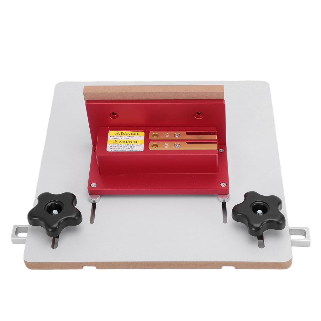 Router Table Box Joint Jig with 1 4 3 8 1 2 Inch Brass Keys Adjustable Jig with 3 4 Inch Miter Slot for Table Saw