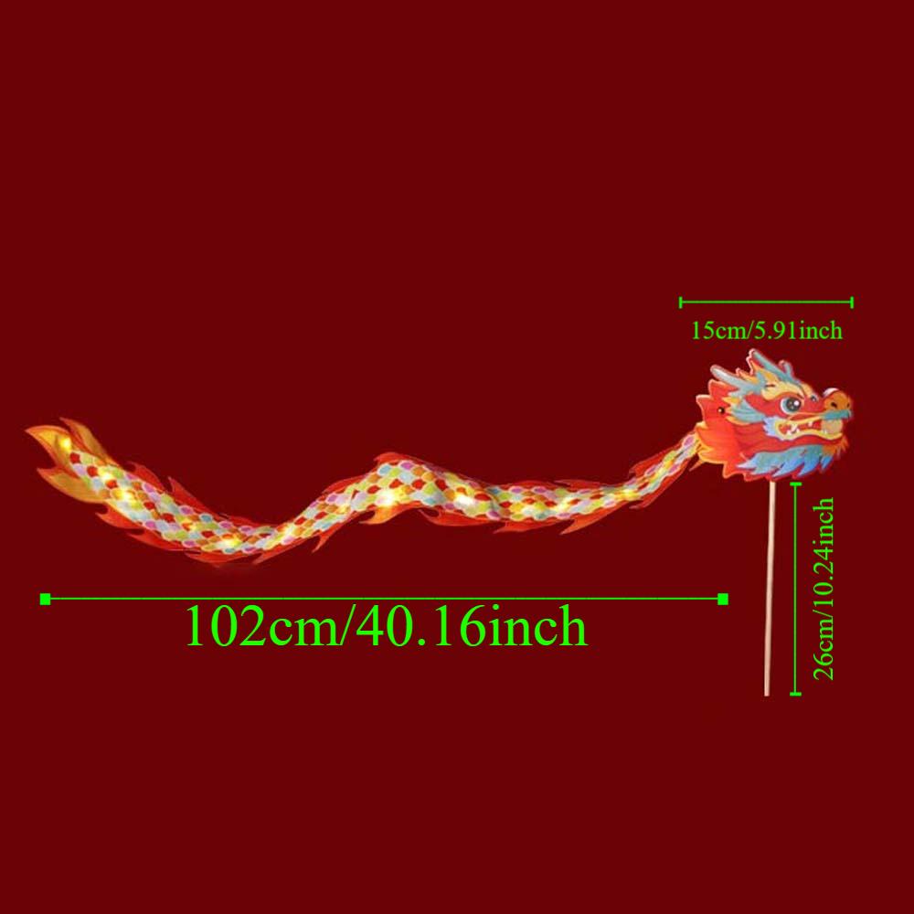 Handheld Children's Loong Lantern Handmade Dragon Lantern Dance Cute Mid-Autumn Festival Lamp  Gift