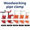 Adjustable Pipe Clamp Set 1/2/3/4 Inch Heavy Duty Clamp Heavy Duty Wood Gluing Clamp  Woodworking