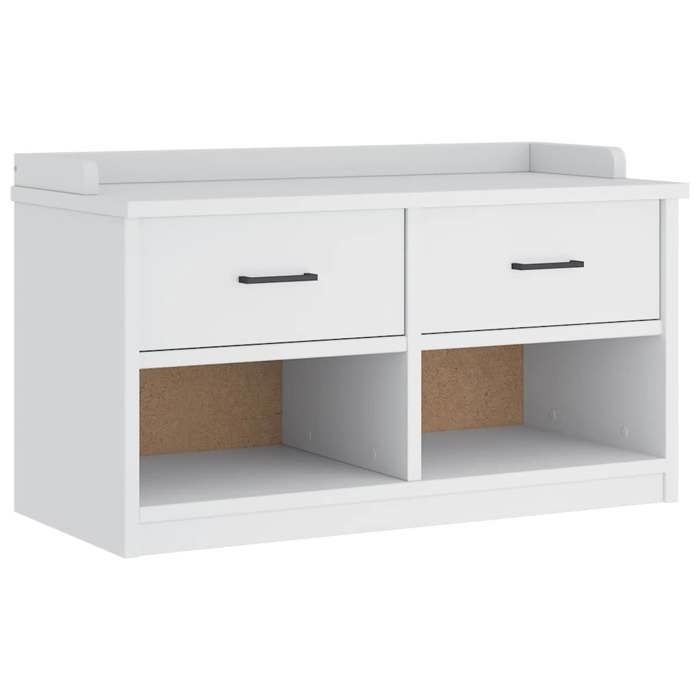 VidaXL Banc de couloir SANDNES blanc 87x40x50 cm bois de pin massif, banc, banc d'entrée, banc à chaussures, banc de 4010462