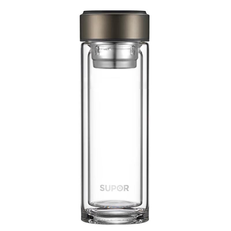 Supor KC33GU10 Ebony Black Glass Insulated Cup