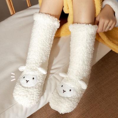 Winter Cartoon Floor Socks Non-slip Cotton Socks Cute Sock Slippers  Men