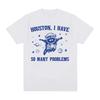 Houston I Have So Many Problems Meme T Shirt Funny Retro  Raccoon in Space Funny Tee Shirt Men's Women Fashion Aesthetic T-shirt