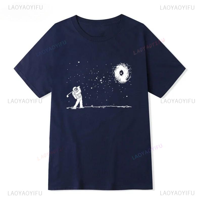 Summer Mens New Arrival Funny Astronaut Casual Print T Shirt Loose Oneck Harajuku Short Sleeve Streetwear Unique Tshirt