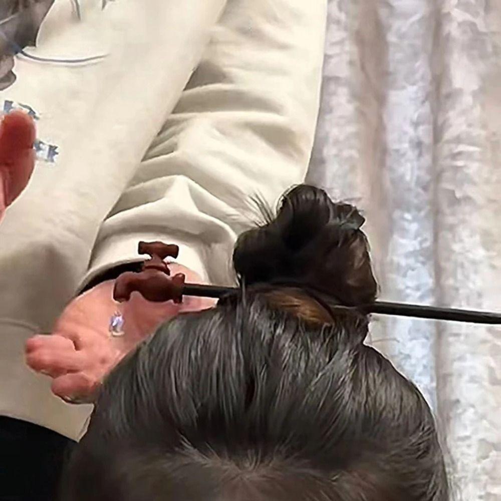 Korean Style Wood Faucet Shape Hair Stick Water Drop Creative Hairpin  Hanfu Headwear