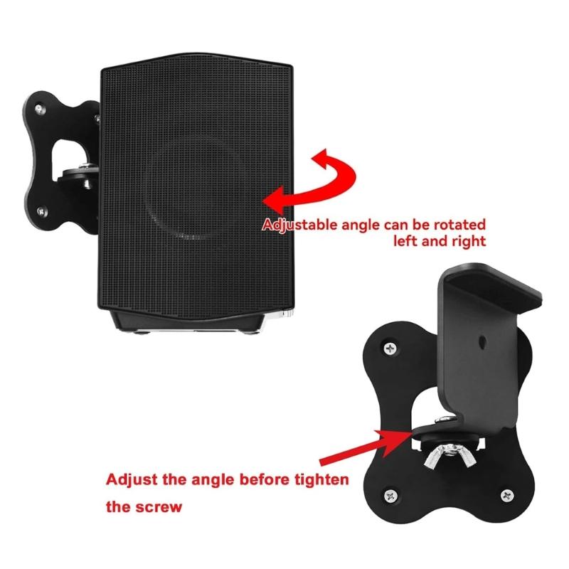 Adjustable Metal Wall Mount Bracket For HW-Q990F Surround Sound Speakers Easy Installation And Secure Home Theater Setup
