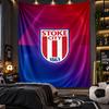 Wall Hanging Tapestry Stoke City Football Print Cloth for Living Room Bedroom Home Decor