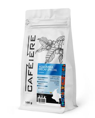 Coffee Beans Cafeiere Arabica Decaffeinated Colombia Decaf Special, 500 G