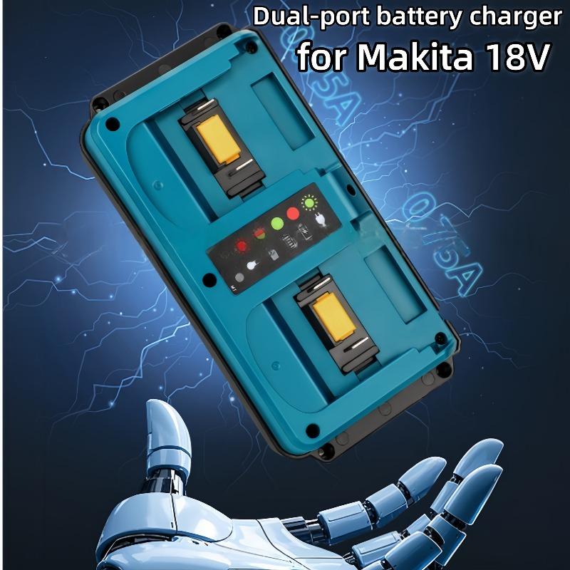 Power Tools Parts for Makita 14.4V 18V Lithium Battery DC18RD Portable Fast Charger BL1830 BL1860B BL1850B BL1430 BL1460 DC18RC