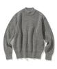 UNIFORM BRIDGE Fisherman Wool Crew Neck Knit Gray