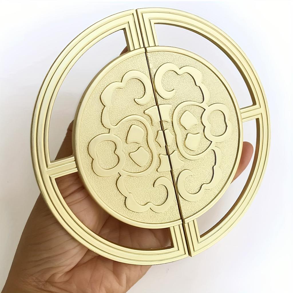 1 Paar goldfarbene Griffe aus Zinklegierung im Vintage-Stil, runde Vintage-Griffe für Schranktüren und Schubladen