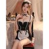 Sexy Lingerie Sexy Cute Maid Steel Tray Gathers Hot Cos Maid Uniform Seduction Fun Suit