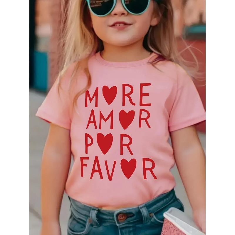 Europese maten zijn meer gewenst. T-shirt met Spaanse letterprint, zachte stretchstof, ronde hals, korte mouwen, zomertop met Spaanse tekst.