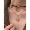 Stylish Sun and Moon Pendant Necklace Clavicle Chain Choker Necklaces Women's Charm Unique Jewelry Gift for Women