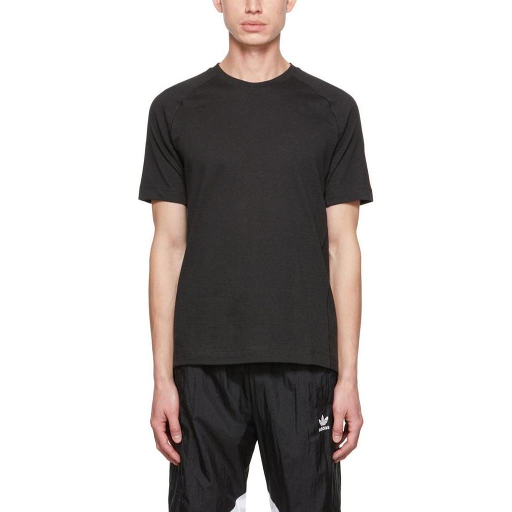 adidas T Shirts Men's Black Crew Neck Moderate Straight Fit HJ9901