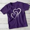 Intertwined Hearts Love Kids T-Shirt Sweet Connected Design