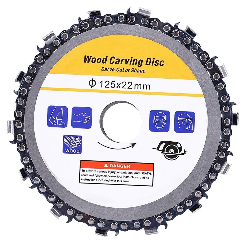 7/8 Inch Arbor Wood Carving Disc 5 Inch Diameter Angle Grinder Accessories  Pruning Cutting