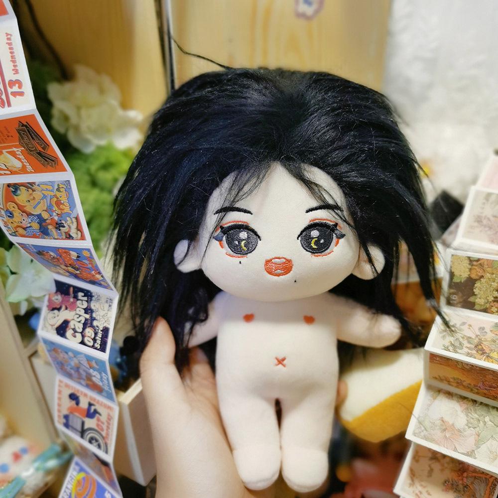 20cm Cotton Doll with Curly Hair - Cute Peach Tiger Plush Toy Gift for Girls