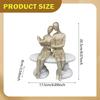Reading Couple Statue Figure Desktop Unique Gift Office Thinker Figurine Resin Art Sculpture for