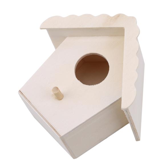 Wooden Bird House Nest Bird Supplies Wooden Birdhouse Outdoor Nesting Box