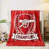 Red Champions Cannon Designed Flannel Blanket for Bedroom, Living Room, Sofa, and Nap