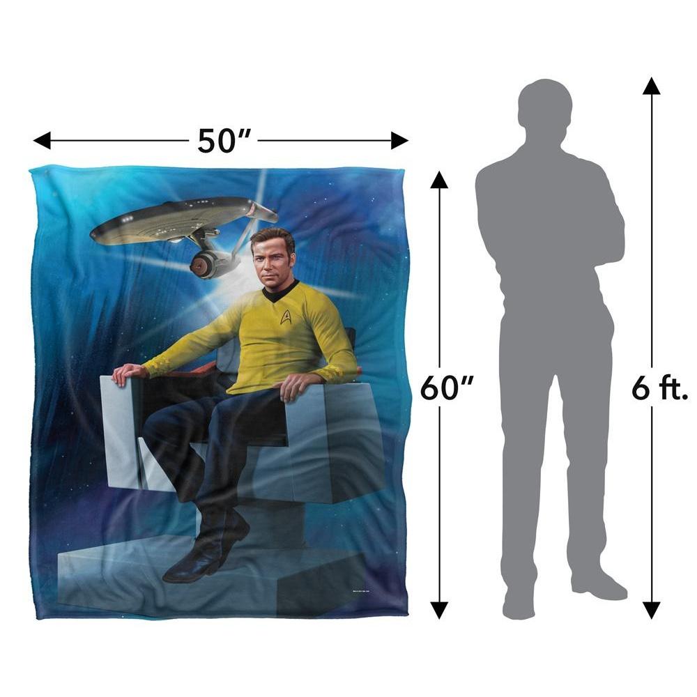 Star Trek CaptainÂ´s Chair Silky Supersoft Blanket
