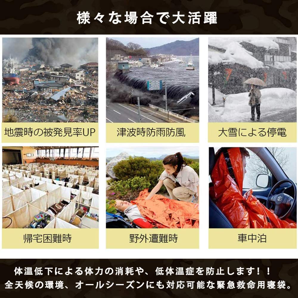 Nissin Lifestyle Survival Sheet Emergency Sheet Emergency Sleeping Bag 2