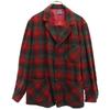 PENDLETON 60s 70s vintage check Long sleeve Wool jacket M Red series Men's Used