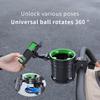 Stroller Cup Holder with Phone Stand, 3-in-1 Universal Multifunctional Drink Holder for Strollers, Walkers, Bikes & Wheelchairs