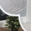 LEA - Ready-made jacquard panel - 160x160 cm - white