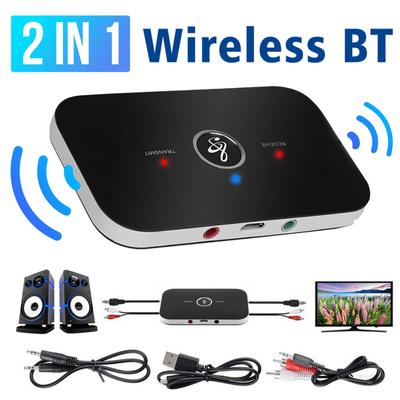 Bezdrôtový Bluetooth kompatibilný s 5.0 vysielačom a prijímačom do auta Adaptér zvuku 2 v 1 3,5 mm jack stereo