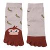 Kawaii Kindersocken aus Baumwolle mit Tiermuster, Zehensocken für Jungen und Mädchen, Fünf-Finger-Socken für Winter und Herbst